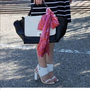 ✖️Cuore + Pelle Black + white caterina purse